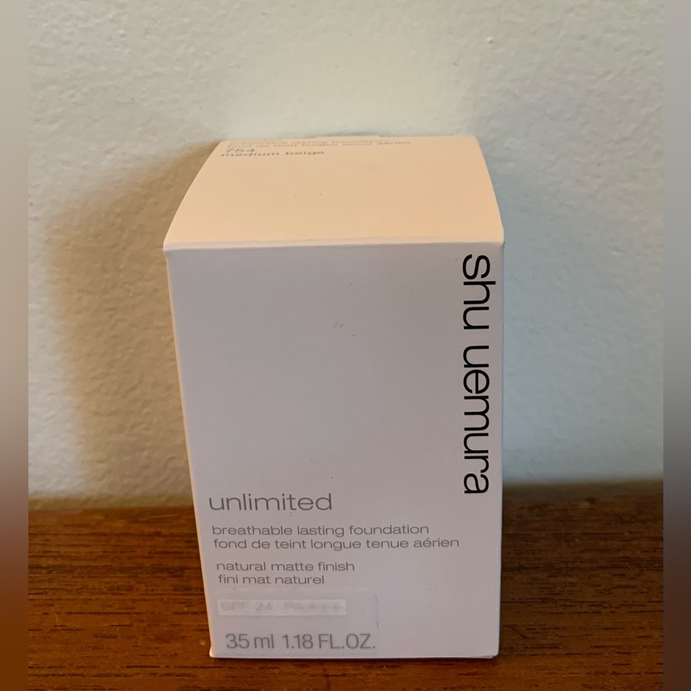 NEW SHU UEMURA Unlimited Breathable Lasting Foundation 35ml - 754 Medium Beige